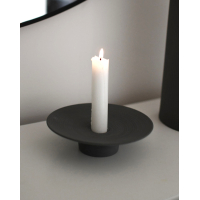 Tveta donkergrijze kandelaar keramiek Storefactory